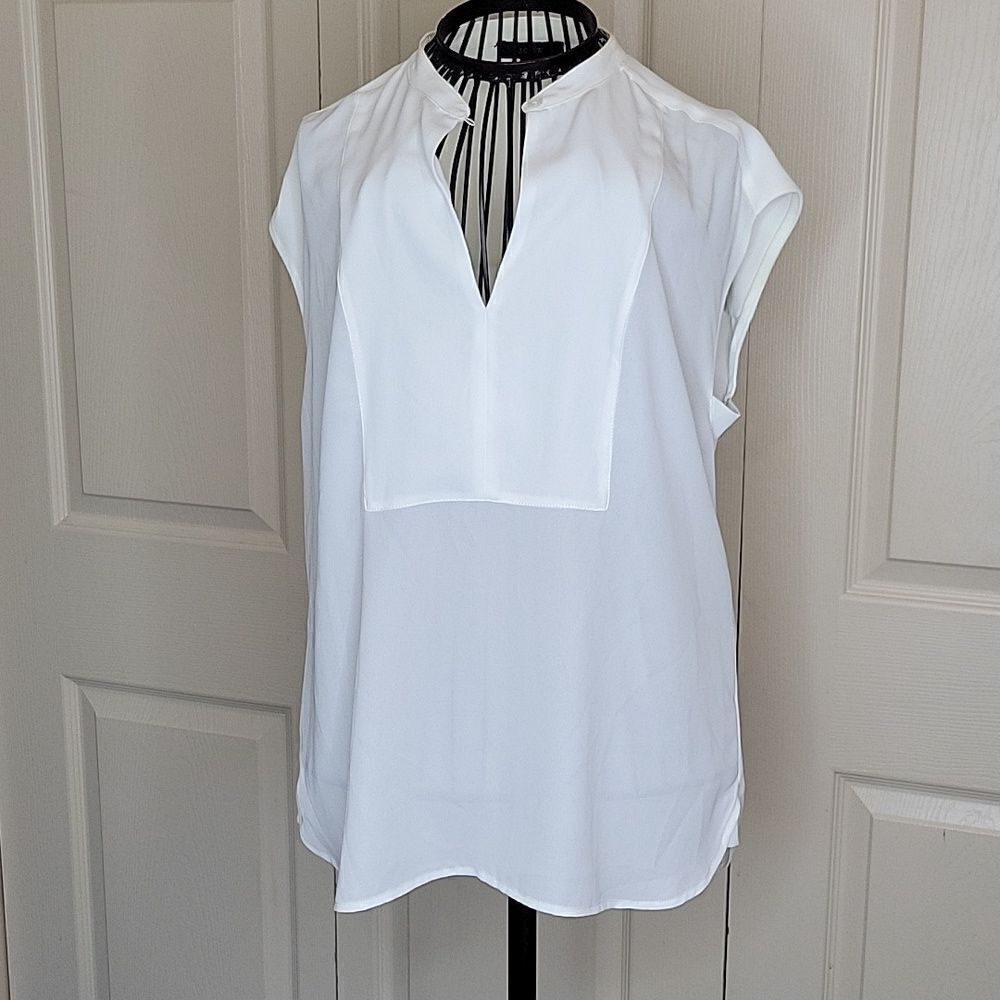 J. CREW White Sleeveless Blouse Size XS